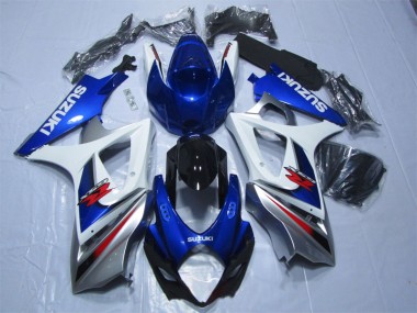 Blau Weiß 07-08 GSXR 1000 Motorrad Verkleidung & Plastik