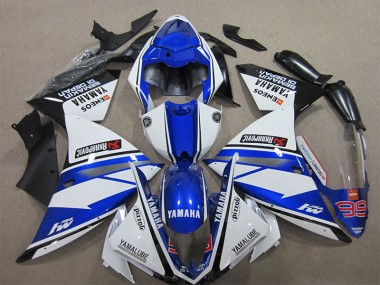 Blau Weiß Pizzoli 12-14 YZF R1 Motorrad Verkleidung