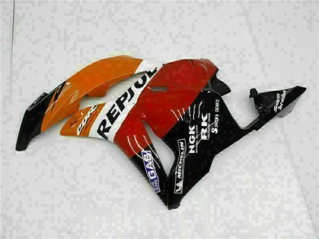 Orange Repsol 09-12 CBR600RR Motorrad Verkleidung