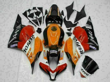 Orange Repsol 09-12 CBR600RR Motorrad Verkleidung