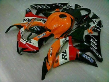 Orange Schwarz Repsol 07-08 CBR600RR Motorrad Verkleidungen