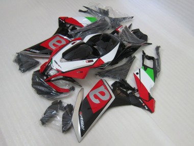 Schwarz Rot 09-15 RSV4 Motorrad Vollverkleidung