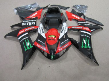 Schwarz Rot Motul 02-03 YZF R1 Motorrad Verkleidung