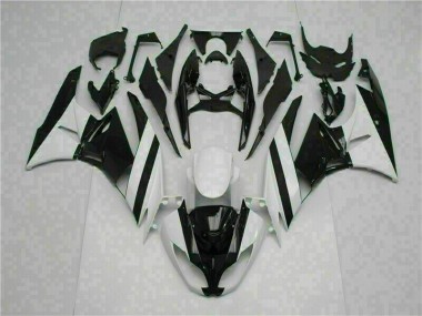 Weiß Schwarz 09-12 ZX6R Motorrad Verkleidung